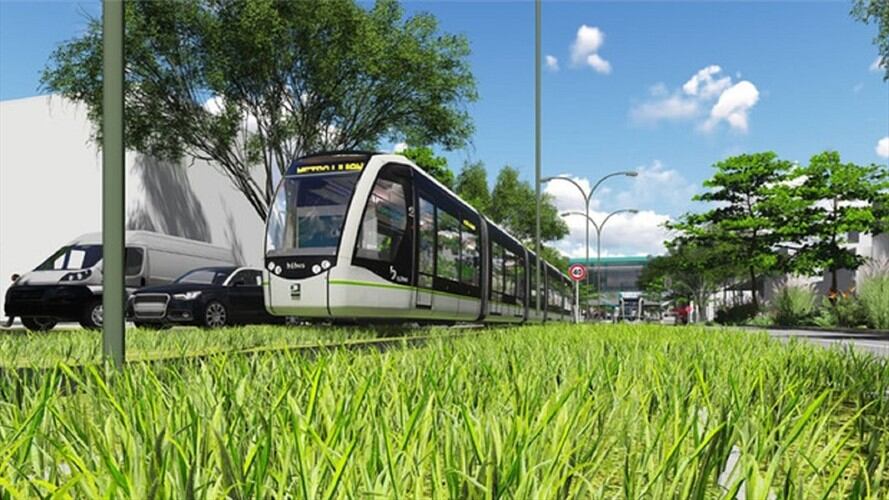 Metro Ligero de la Avenida 80 en Medellín. Foto: Cortesía Mintransporte.