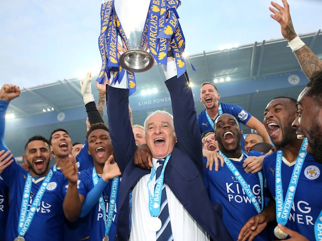 Leicester City celebrando la Premier League. Foto: Getty Images.