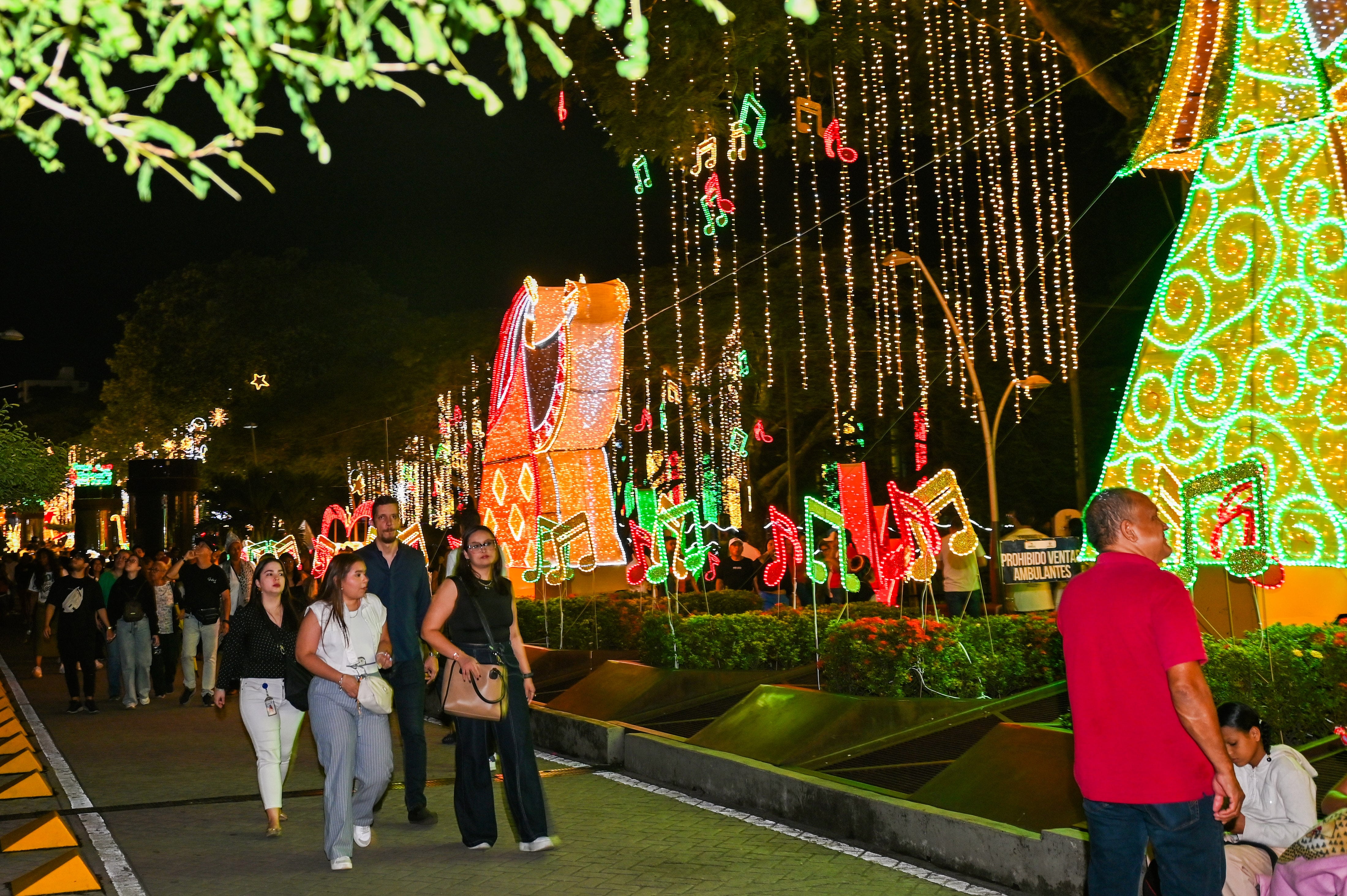 Los alumbrados enarbolan el espíritu navideño en diversas zonas del país  / Alcaldía de Cali