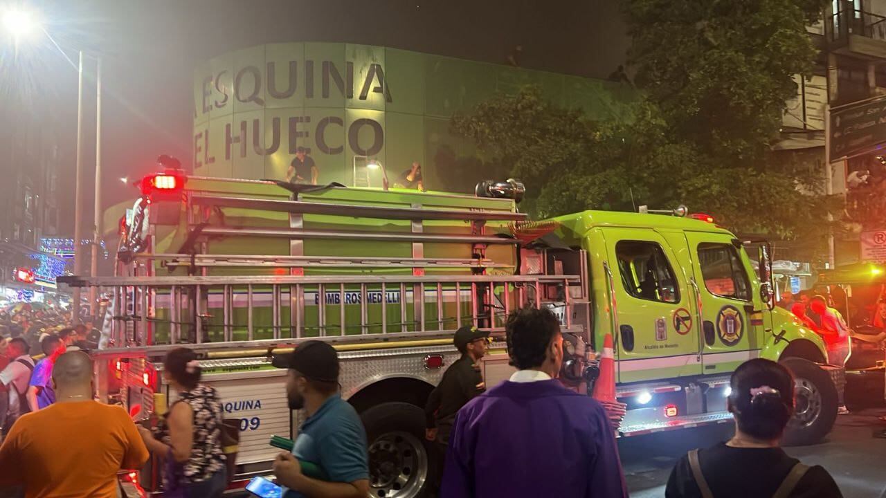 Incendio de gran magnitud en el centro de Medellín. Foto: cortesía.