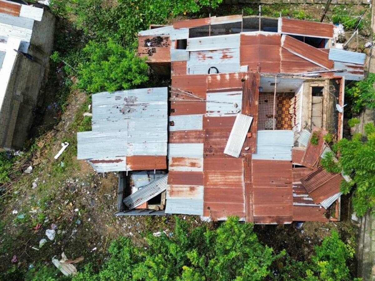 Más de 200 familias afectadas por paso de vendaval en Turbaco, Bolívar