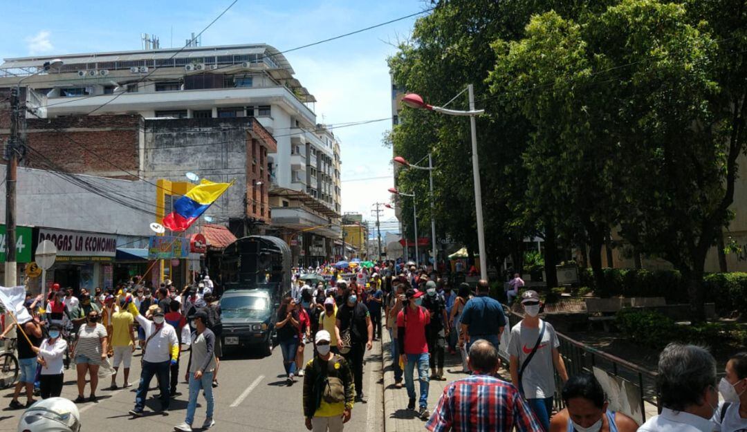 Protestas en Neiva. 