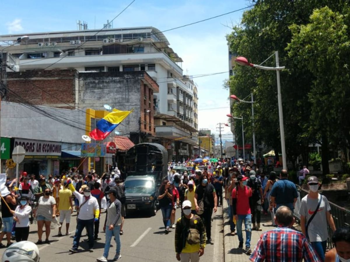En calma transcurrió movilización en Neiva
