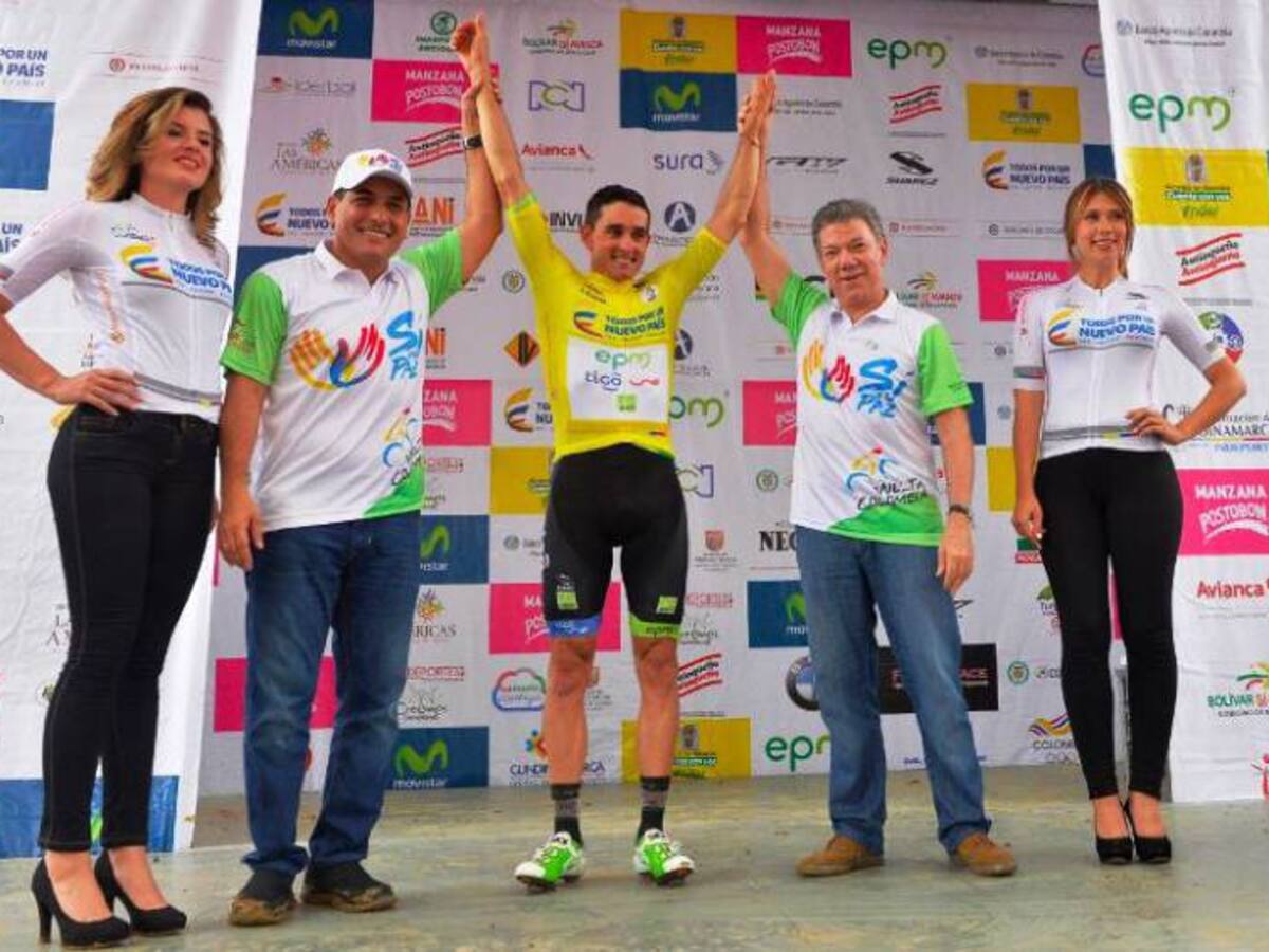 “Llegaré a la cima de la paz”: Santos en la Vuelta a Colombia