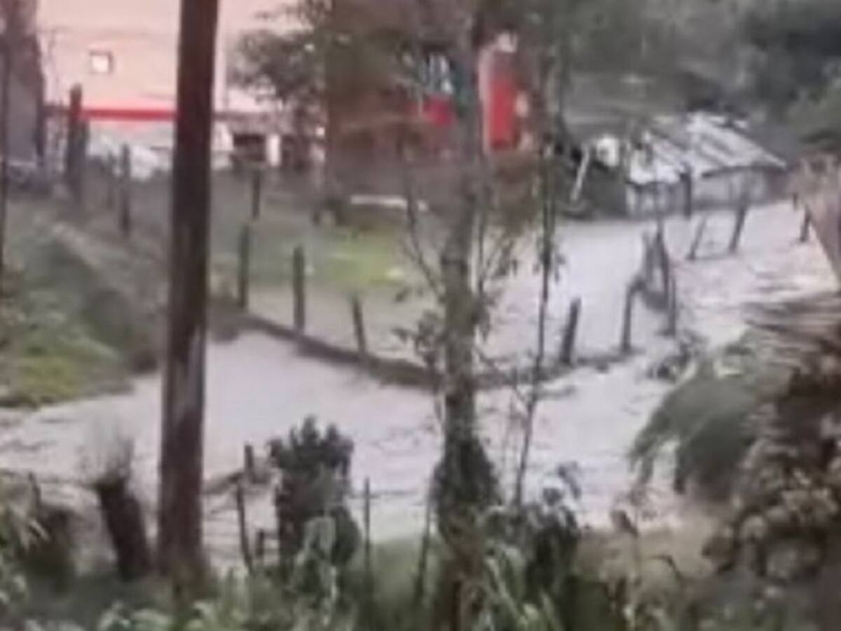 Fuertes lluvias ocasionaron inundaciones en San Félix, Salamina
