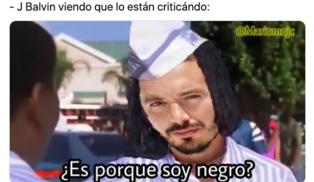 Meme sobre J Balvin.