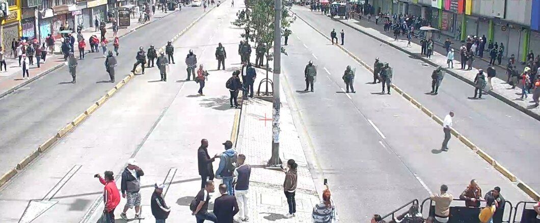 Protestas carrera 10 - Secretaría de Movilidad