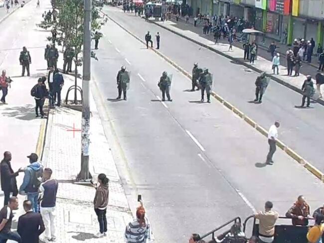 Protestas carrera 10 - Secretaría de Movilidad