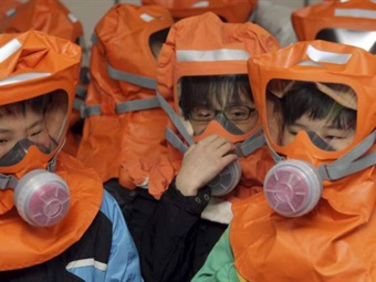 Simulacro de terremoto en la central nuclear de Fukushima