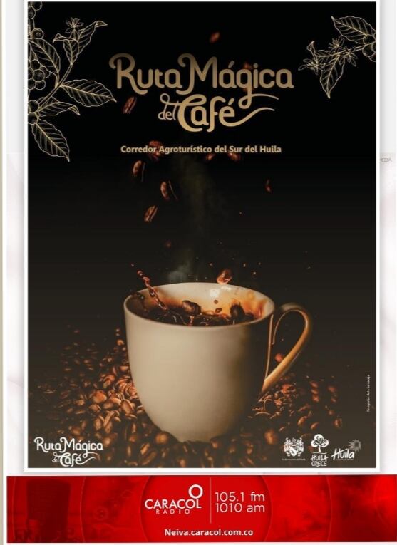 Esta ruta del sur se une a las demás rutas y circuitos con los que ya cuenta el Huila, el norte con el desierto de la Tatacoa, el centro con la Ruta Mágica del Café entre Gigante y Garzón