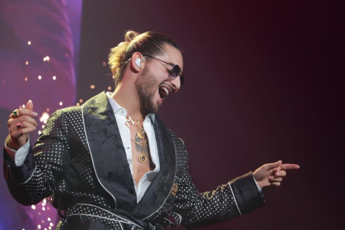 Maluma no paró de bailar durante toda la noche 