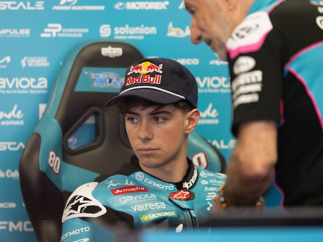 Así le fue a David Alonso en la prueba clasificatoria del Gran Premio de Italia en Moto2. (Photo by Mirco Lazzari gp/Getty Images)