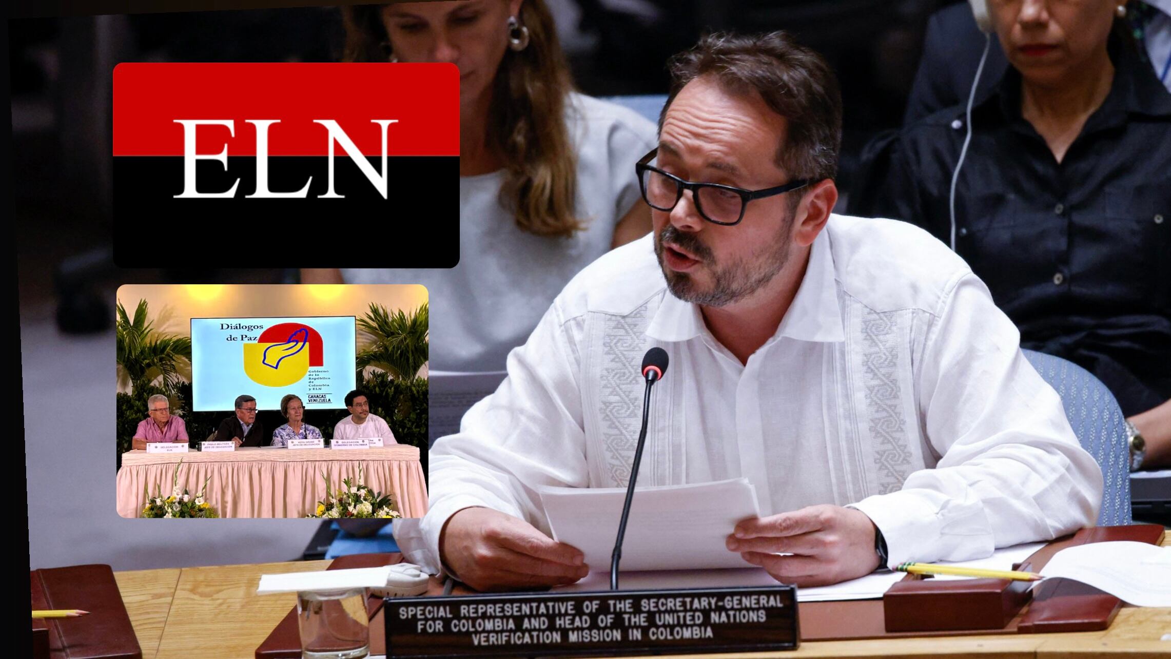 Carlos Ruiz Massieu habla de cese al fuego entre el gobierno colombiano y el ELN.