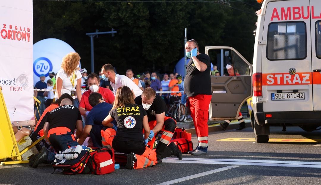Accidente de Fabio Jakobsen en el Tour de Polonia 2020