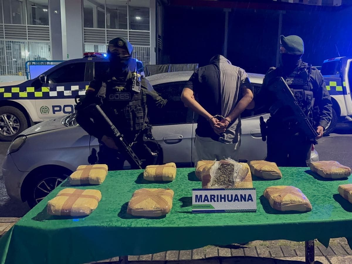 Incautaron cargamento de droga avaluado en 20 millones de pesos