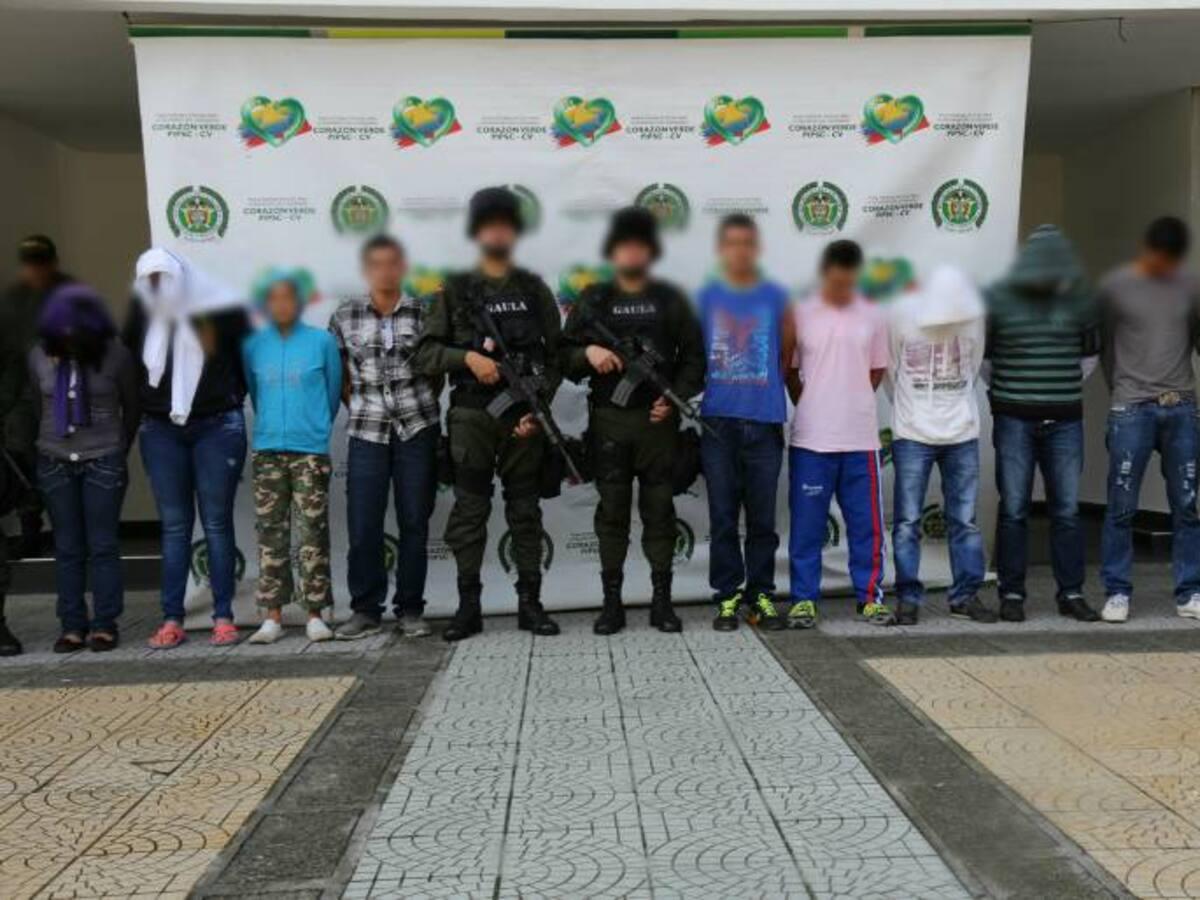 En Caldas y Antioquia fueron capturados integrantes de "los palmitos"