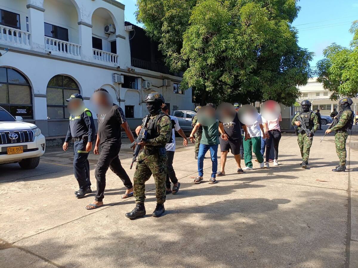 Gaula Militar y Policía desarticulan red del Clan del Golfo en Montería con nueve capturas