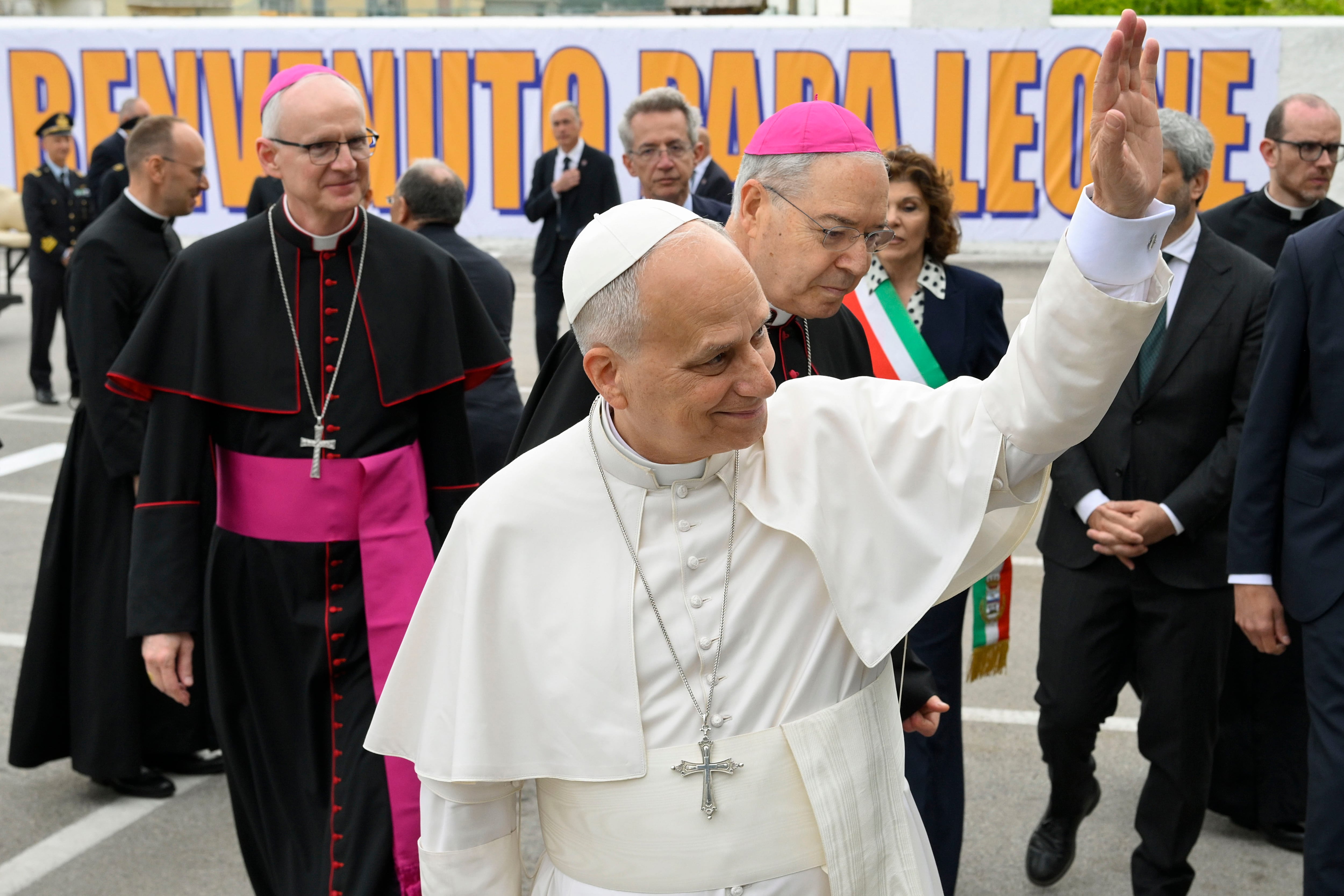 Papa León XIV de visita en Nápoles: Getty Images.