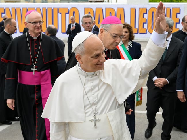 Papa León XIV de visita en Nápoles: Getty Images.