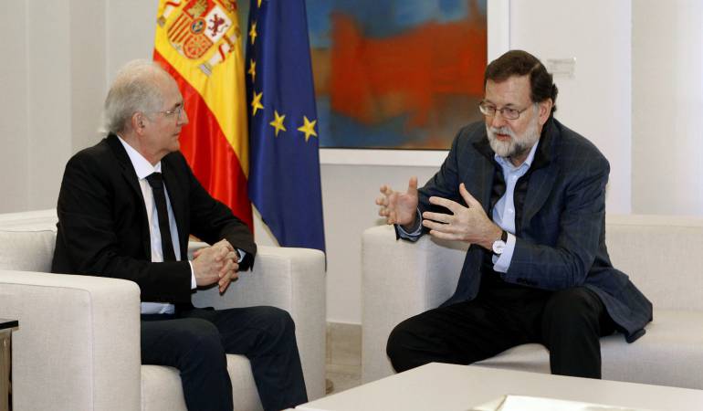 Antonio Ledezma y Mariano Rajoy reunidos en Madrid.