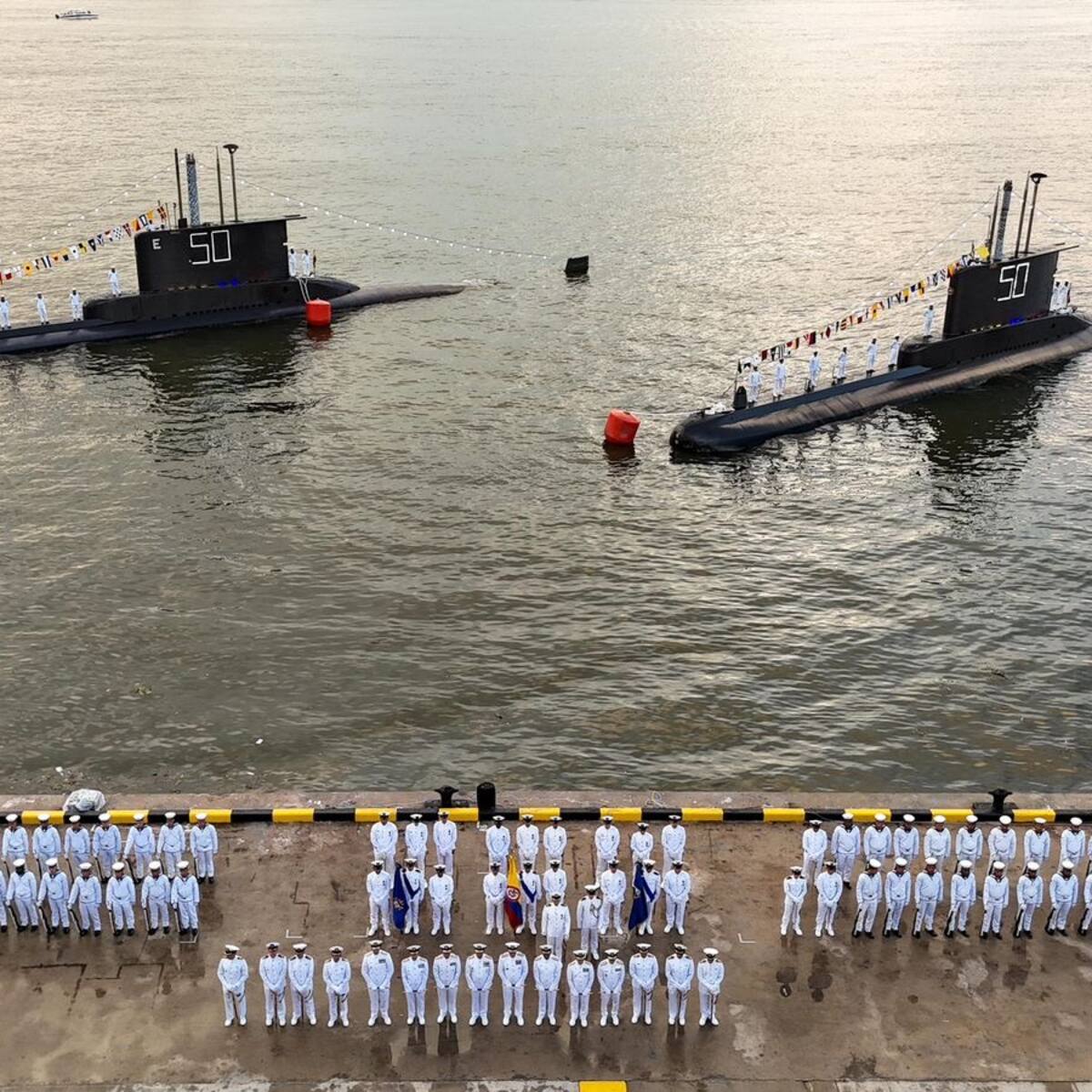 Fuerzas Militares celebran 50 años de los submarinos ARC Pijao y Tayrona, símbolos del poder naval