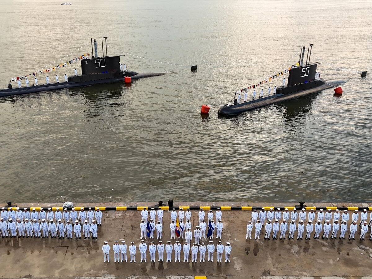 Fuerzas Militares celebran 50 años de los submarinos ARC Pijao y Tayrona, símbolos del poder naval