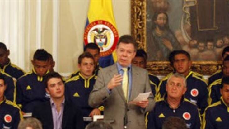 Presidente Santos entregó la bandera a la selección Colombia Sub-20