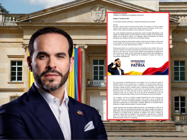 Abelardo de la Espriella pide a los medios de comunicación que fijen las condiciones del debate presidencial. / Foto: Suministrada