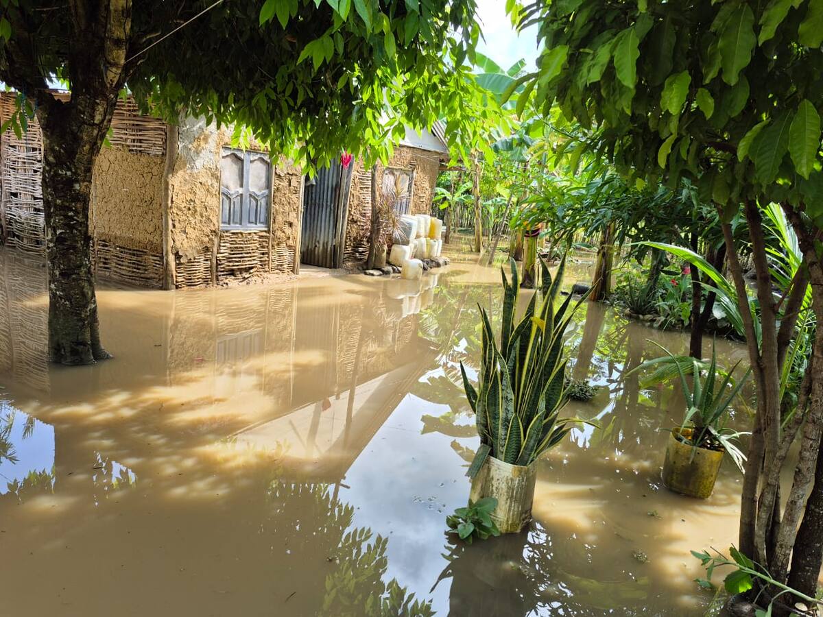 1000 personas damnificadas dejaron las fuertes lluvias en María La Baja, Bolívar