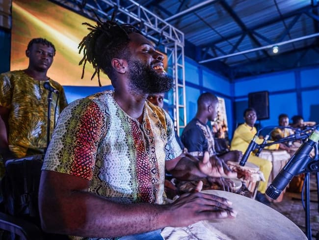 Los palenqueros resaltaron las manifestaciones de “El Kuagro”, una de las expresiones culturales más importantes de esta comunidad.