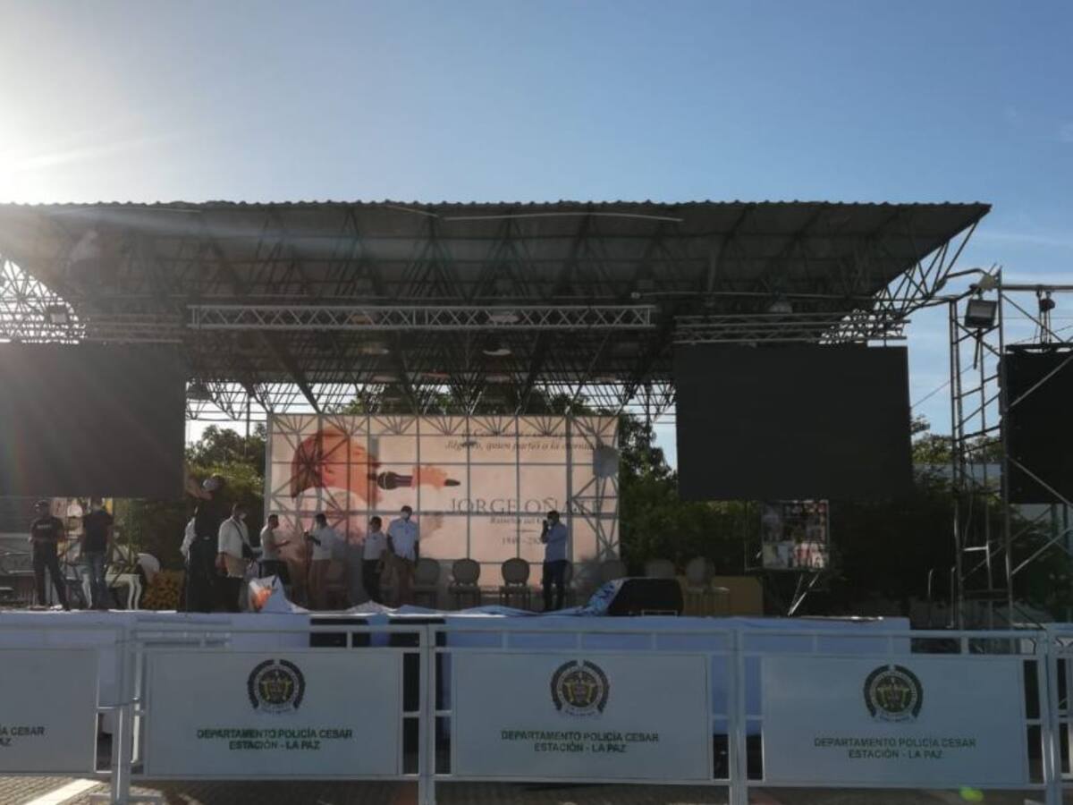 Cambios en el homenaje de Jorge Oñate en La Paz, Cesar