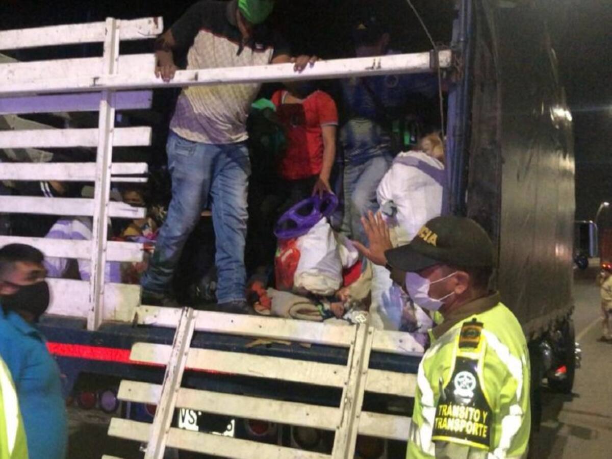 Camión con 30 venezolanos pretendía salir de Barranquilla