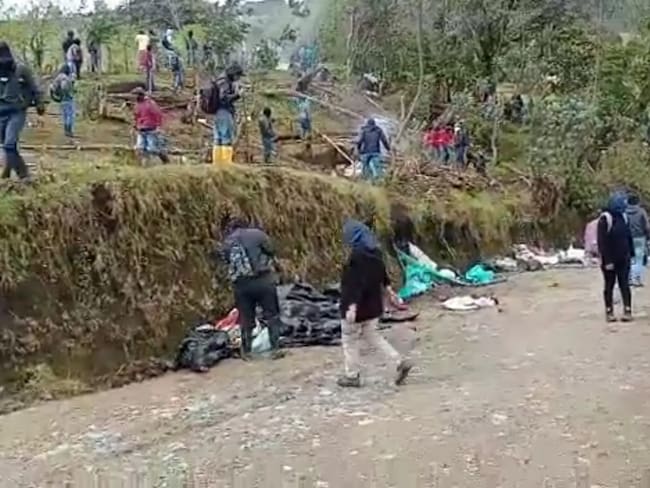 Hasta el momento se han reportado ocho personas heridas. Foto: Cauca Noticias