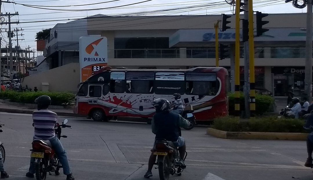 El siniestro se presentó en la estación de gasolina ubicada frente al Castillo San Felipe