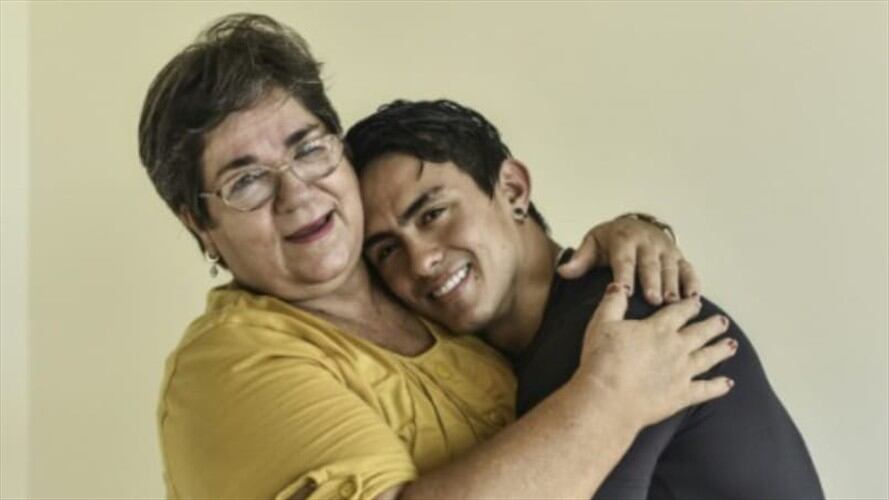 Falleció la madre del gimnasta Jossimar Calvo. Foto: Cortesía Marlene Barbosa