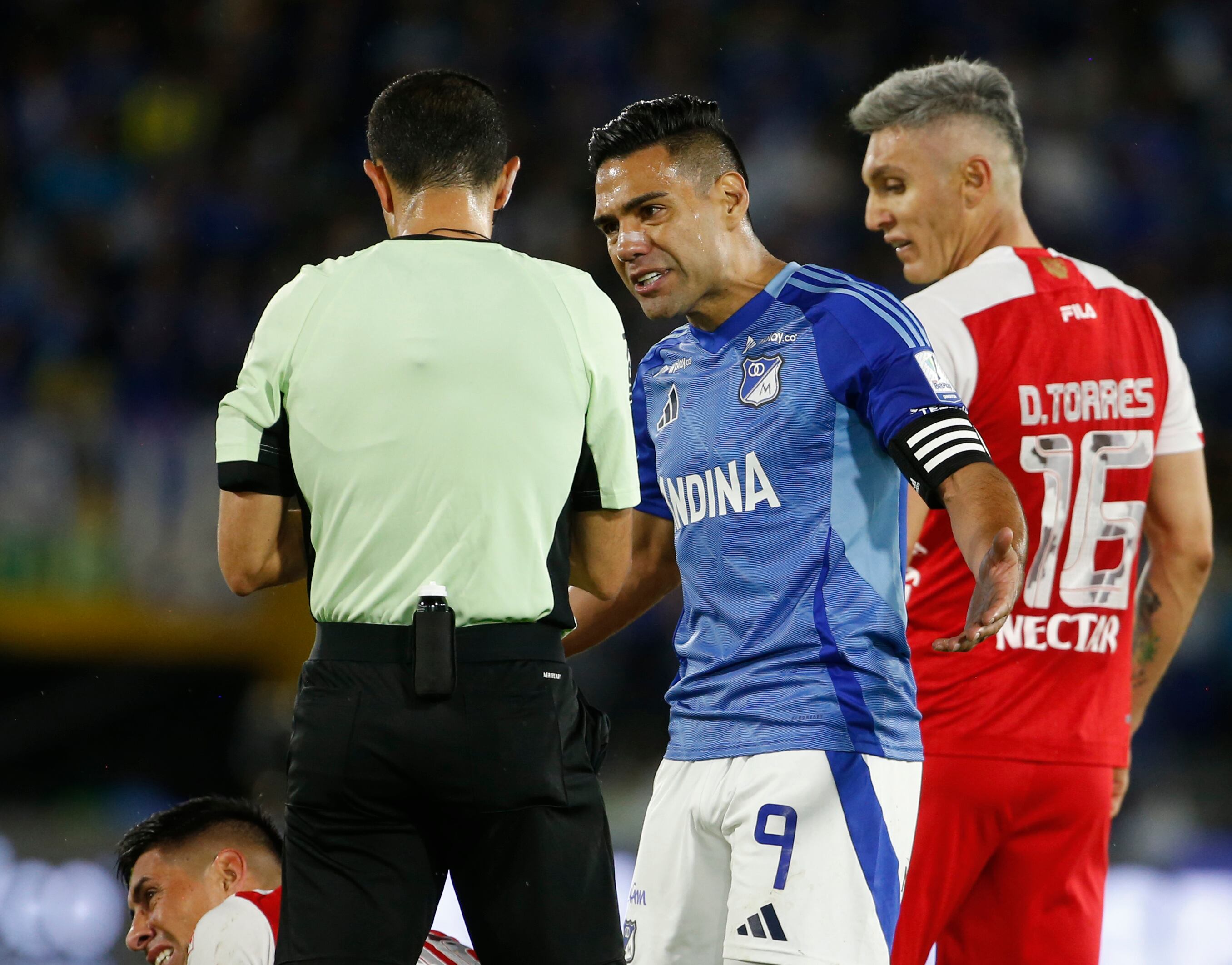 Radamel Falcao en Millonarios / Getty Images. 