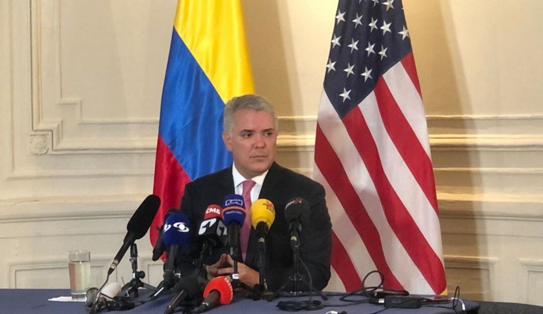 El presidente Duque en su visita a Washington DC