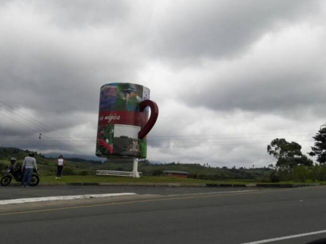 Paisaje Cultural Cafetero, sector del Tambo en autopistas del café al ingreso hacia Filandia