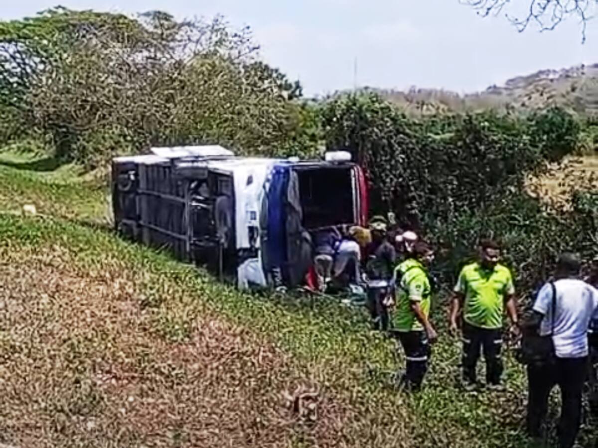 Varios lesionados dejó accidente cerca de Santa Catalina en el norte de Bolívar