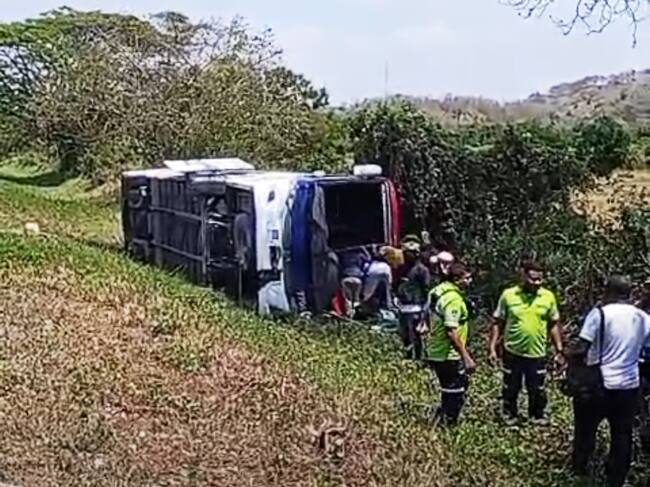 Varios lesionados dejó accidente cerca de Santa Catalina en el norte de Bolívar