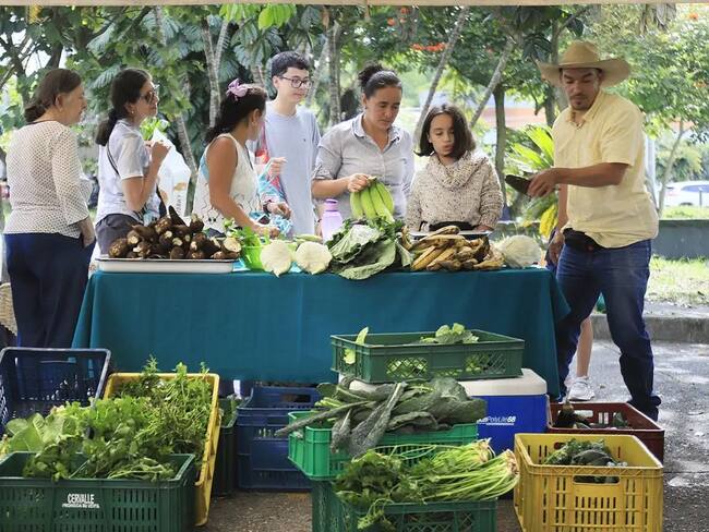 Sebastián Angarita, mercado agroecológico del Quindío