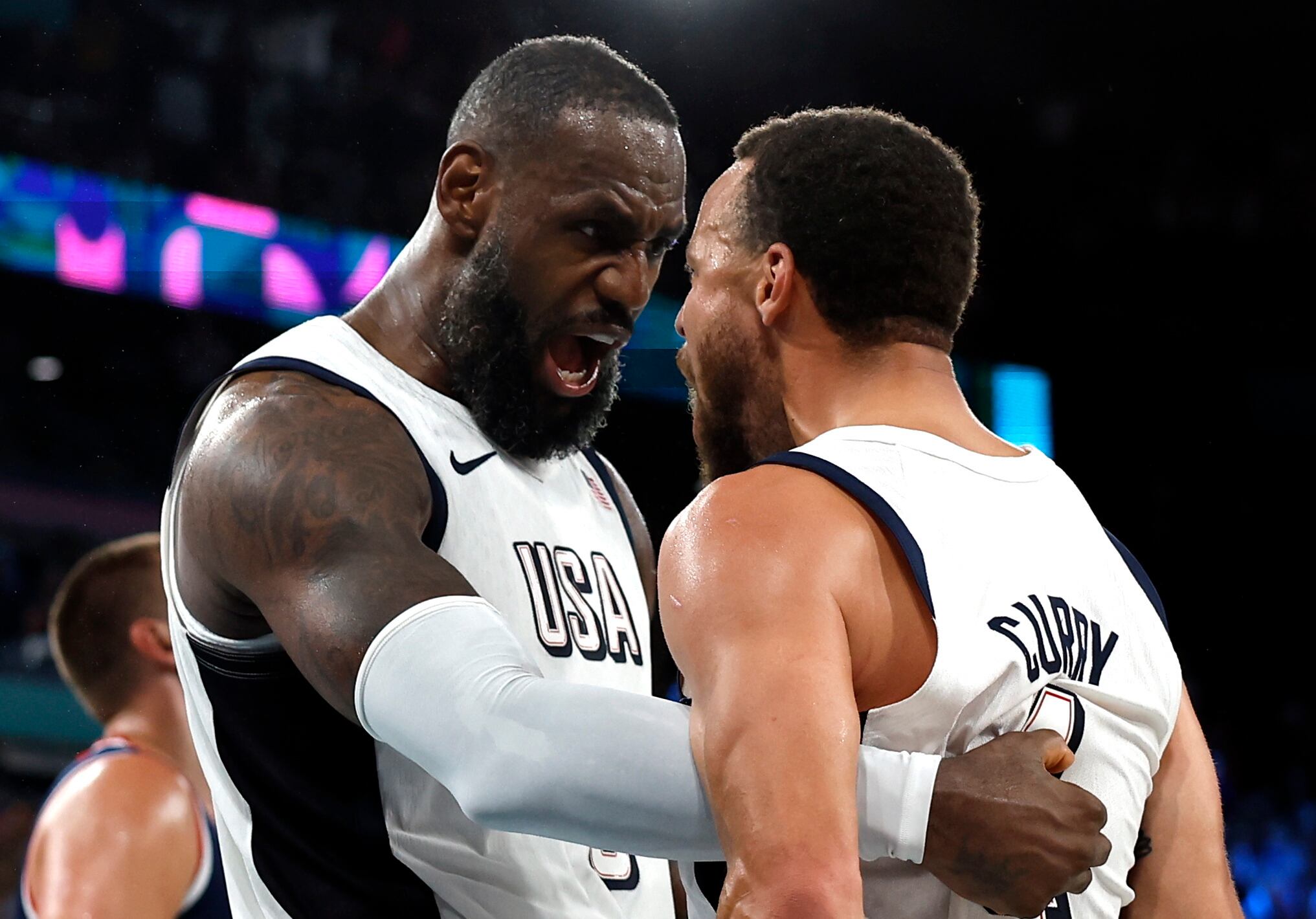 Lebron James y Stephen Curry  (Baloncesto, Francia) EFE/EPA/YOAN VALAT