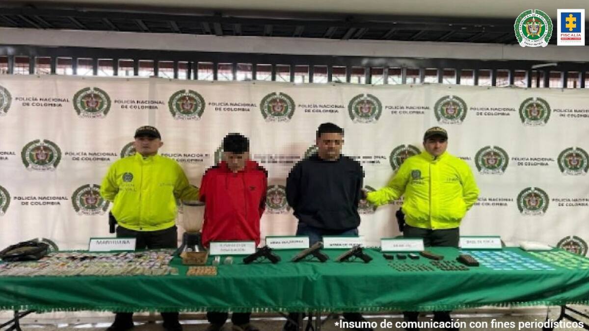 Capturados en flagrancia alias ‘Nico’ y alias ‘Pavas’