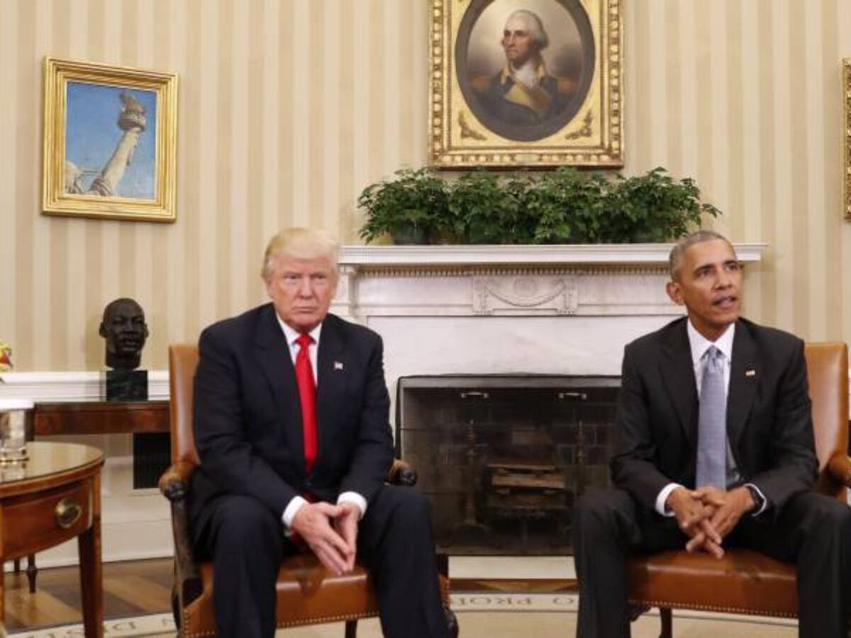 Obama afirma sentirse "alentado" por charla que mantuvo con Donald Trump