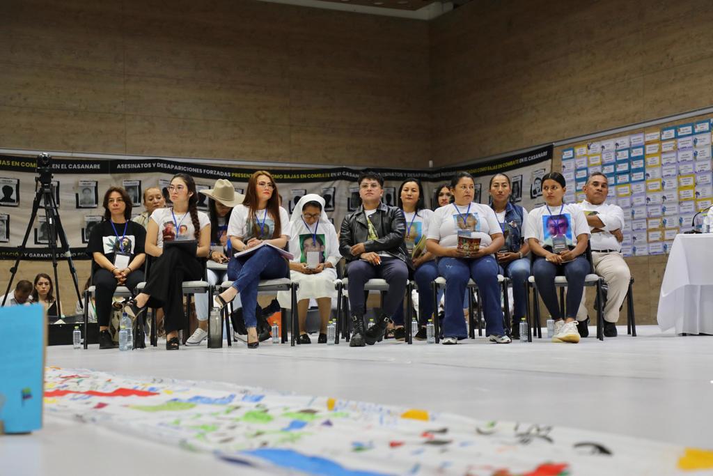 Familiares víctimas de los falsos positivos en Yopal, Casanare. Cortesía JEP