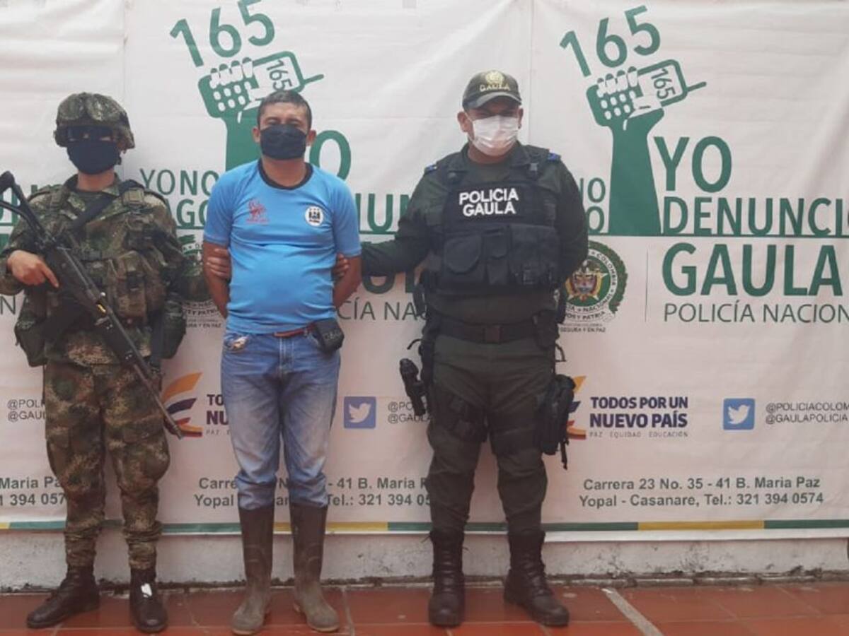 Capturan a alias el ‘Flaco’, zar de las extorsiones en Casanare