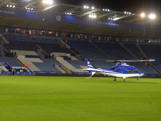 Se estrelló helicóptero del dueño del Leicester City tras salir del estadio