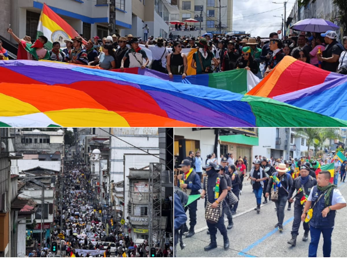 Cerca de 1.500 personas marcharon en la capital de Caldas a favor de la reforma laboral