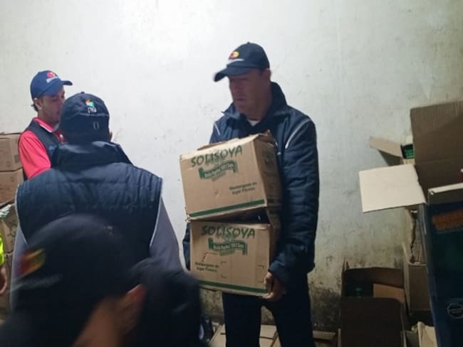 Incautación de licores adulterados en el centro de Bogotá