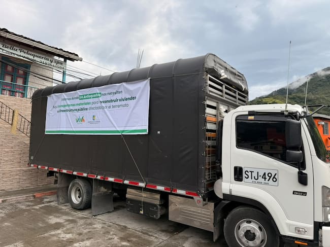 Reconstrucción en Antioquia. Cortesía: Gobernación de Antioquia.